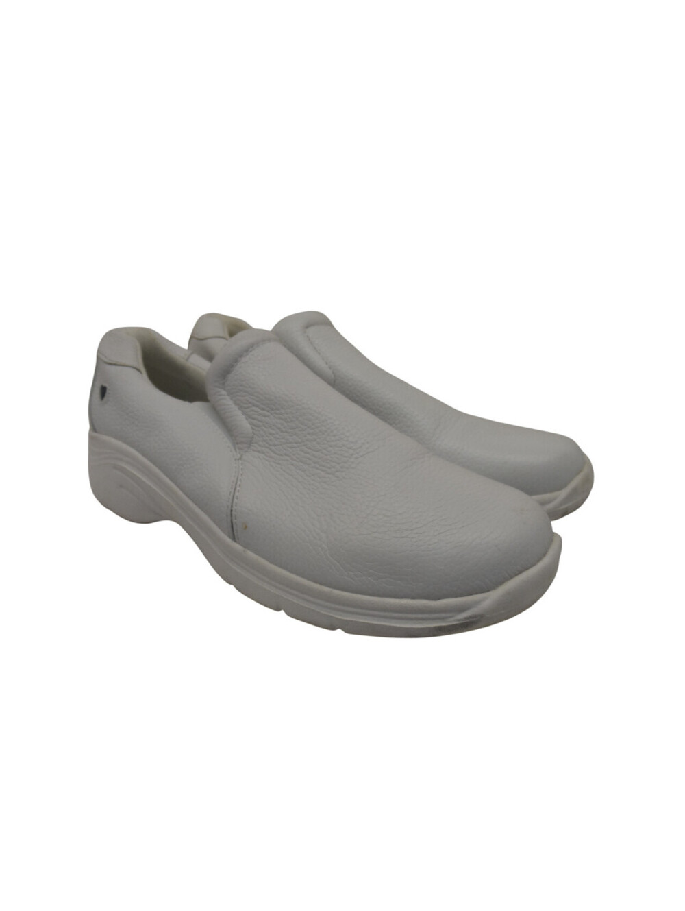 Nurse Mates Women's Slip-On Dove Slip-Resistant Leather White Size 7.5M